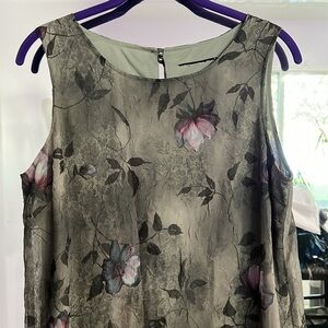 Shades of Olive Floral Dress